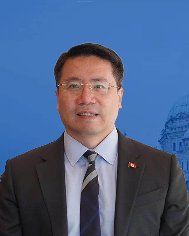 Gordon Zhang, from the Conservative Party of BC candidate page.