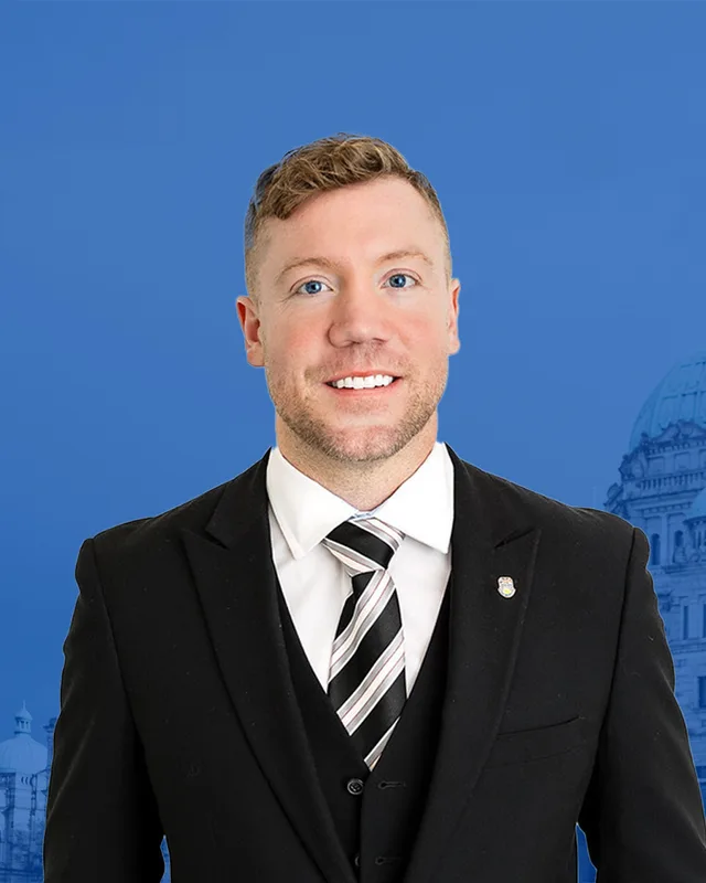 Keenan Adams, from the Conservative Party of BC candidate page.