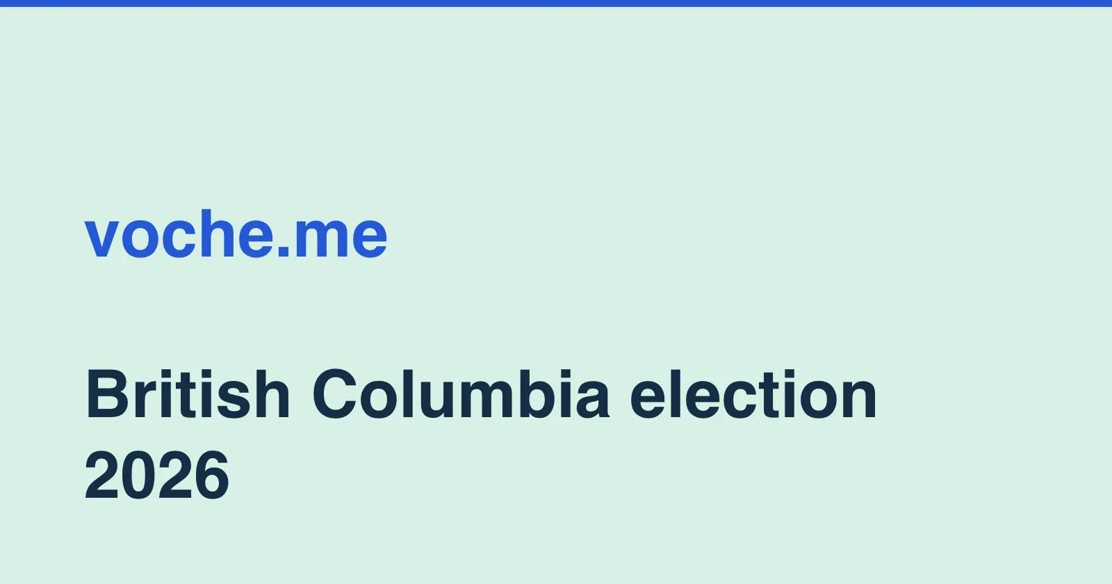 BC provincial election 2026 campaign coverage