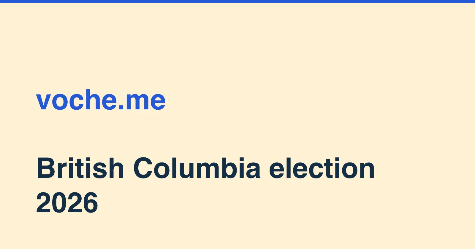 BC provincial election 2026 campaign coverage